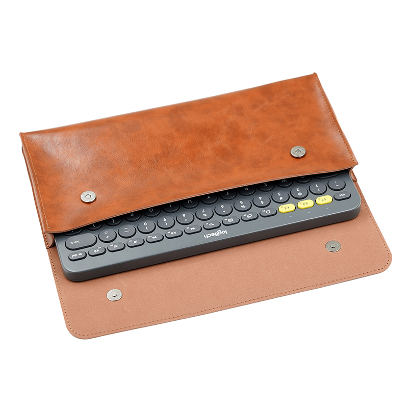 Laptop Accessories Travel Case - PU Leather keyboard carrying case bag