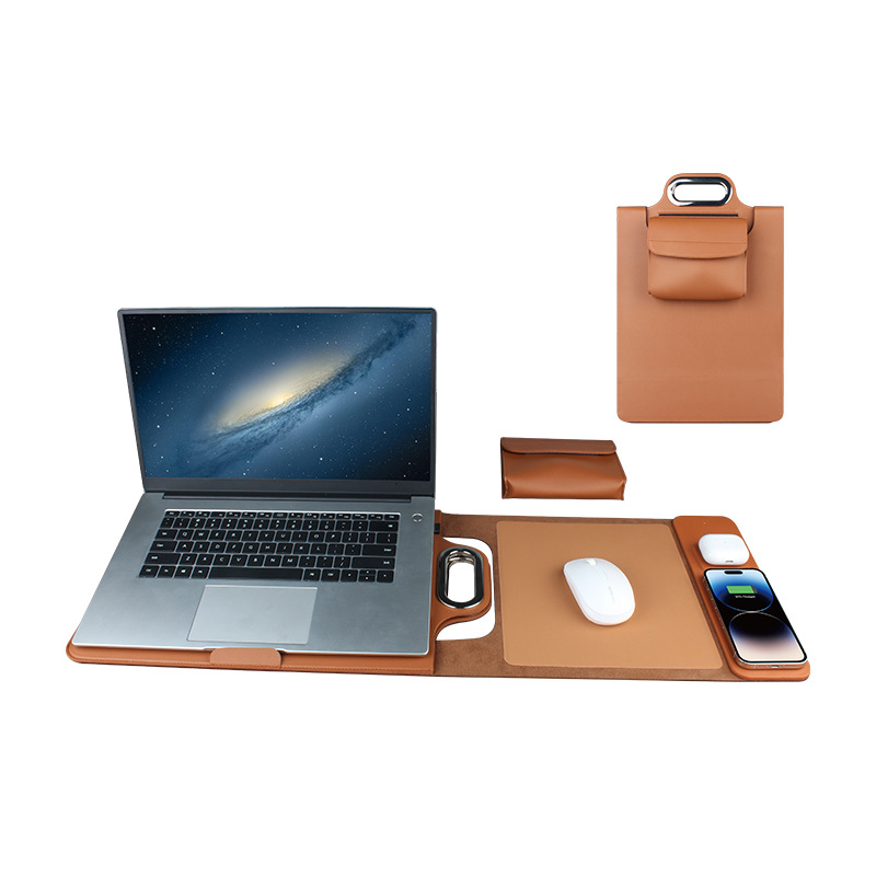 Laptop Accessories Travel Case - Wireless Charging Laptop Bag, Charging Travel
