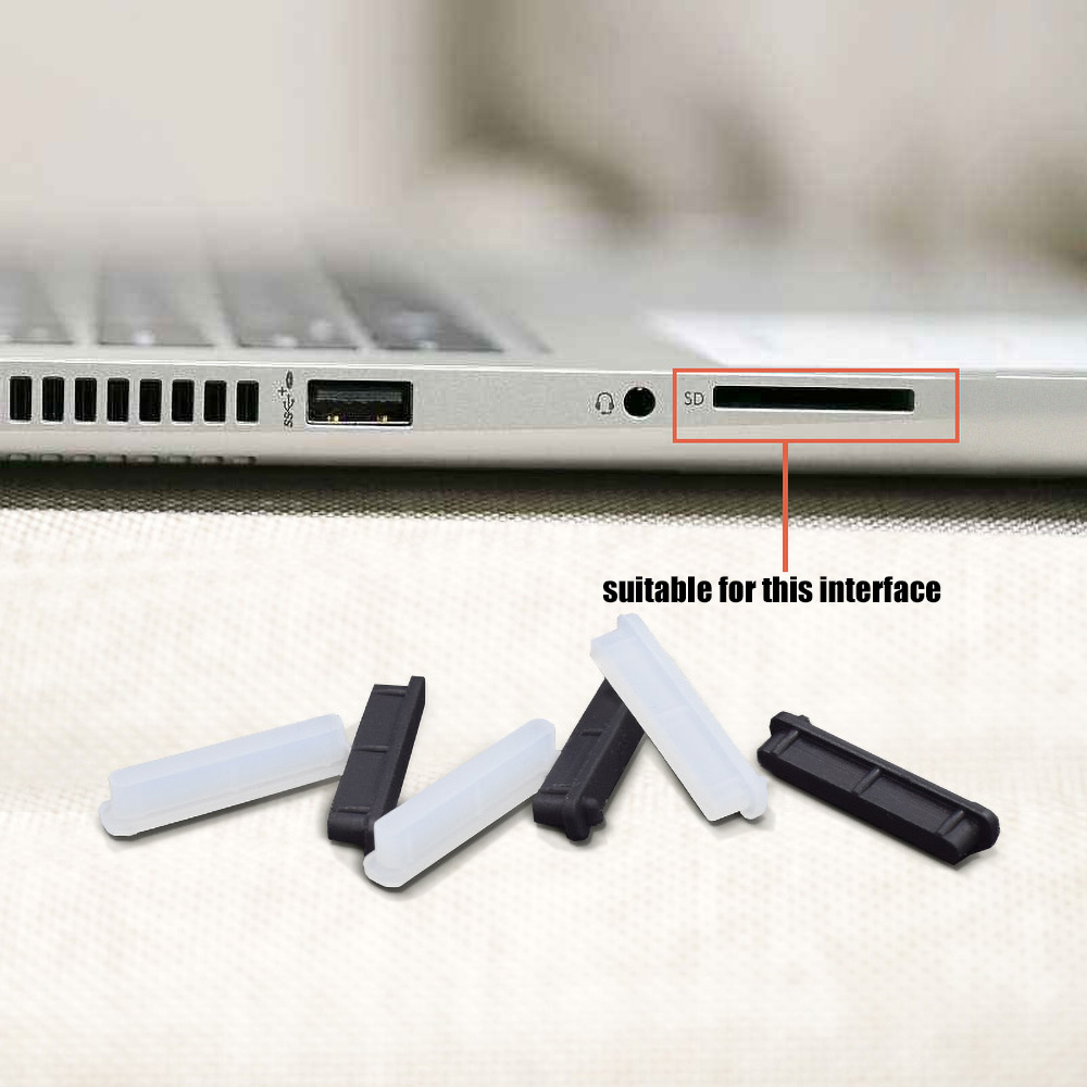 9Pcs Transparent Silicone Dust - Laptop Accessories Cover ulasan dan harga