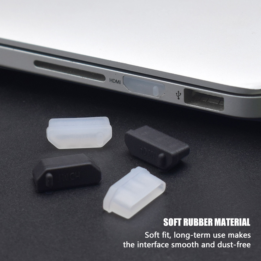 9Pcs Transparent Silicone Dust - Laptop Accessories Cover ulasan dan harga