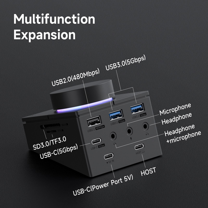 Hagibis Knob USB C Hub With Sh - Mac Laptop Accessories ulasan dan harga