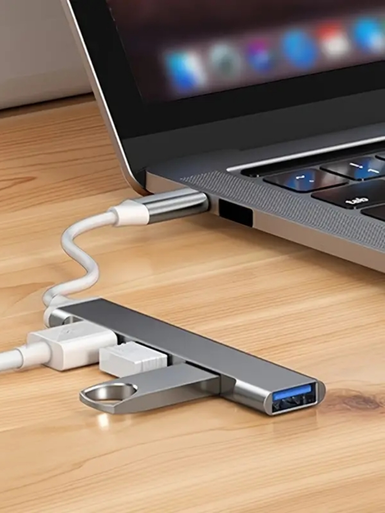 4-Port Multi-Splitter Type C H - Mac Laptop Accessories ulasan dan harga