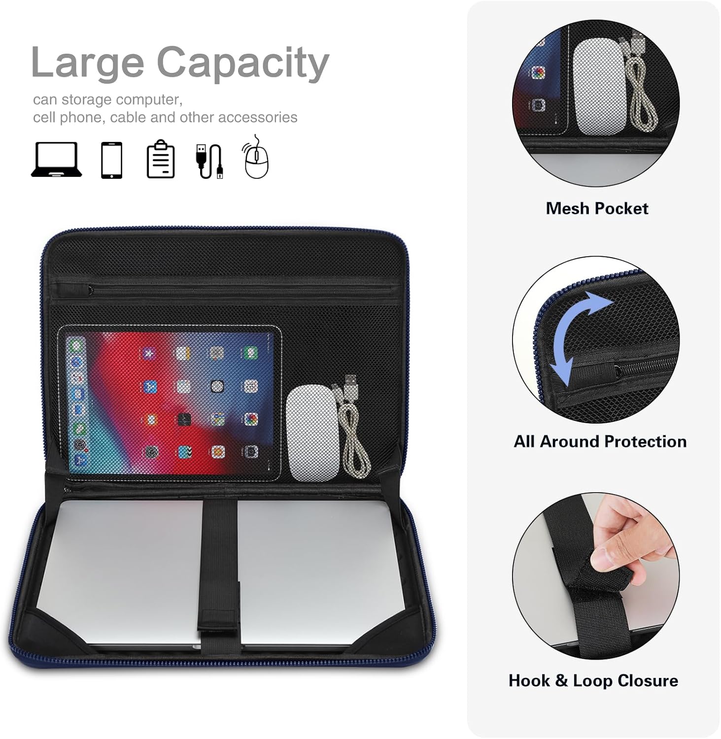 13 14 15.6 17 inch Laptop Slee - Laptop Accessories Travel Case ulasan dan harga