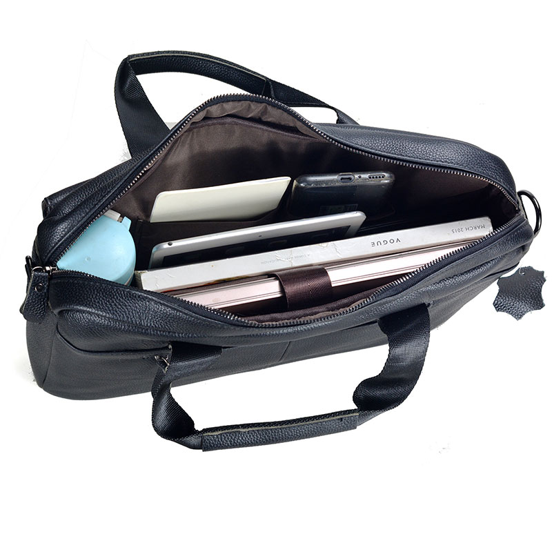 Large Men's Genuine Leather Ha - Laptop Accessories Travel Case ulasan dan harga