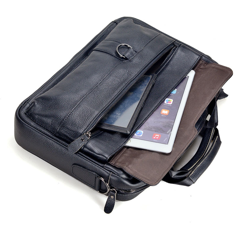 Large Men's Genuine Leather Ha - Laptop Accessories Travel Case ulasan dan harga