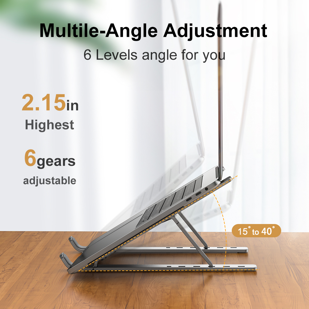 Adjustable Laptop Holder Alumi - Mac Laptop Accessories ulasan dan harga