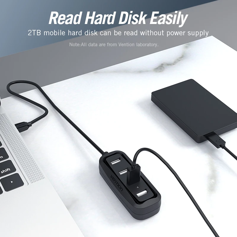 Vention USB 2.0 HUB 4 Port wit - Mac Laptop Accessories ulasan dan harga