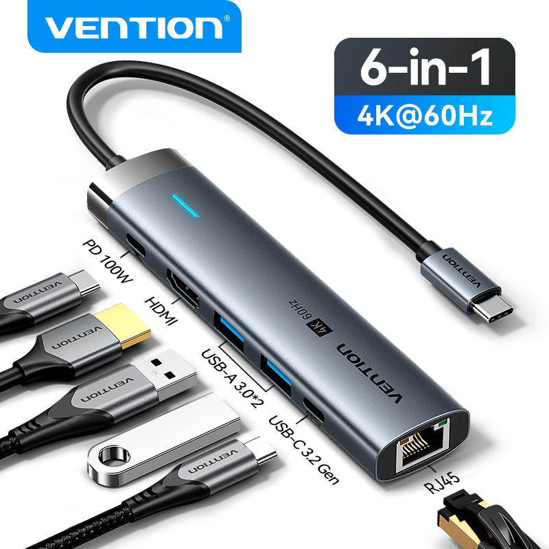 Vention USB C HUB Type C to HD - Mac Laptop Accessories ulasan dan harga